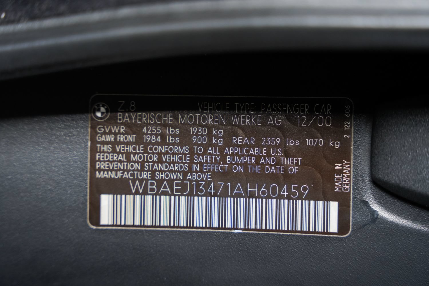 Used 2001 BMW Z8 RWD image 49
