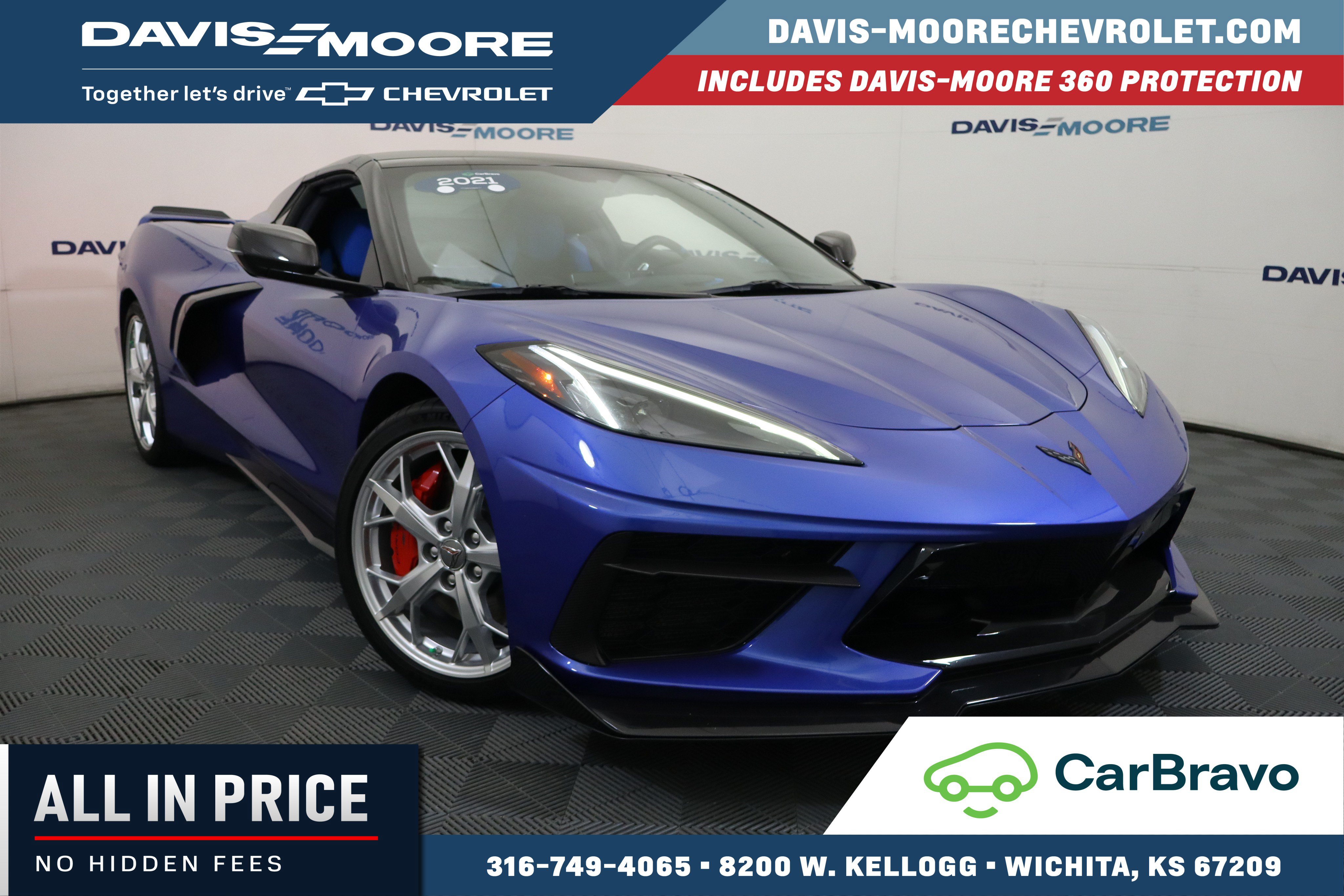 Certified 2021 Chevrolet Corvette Stingray Premium Conv w/ Z51 Performance Package