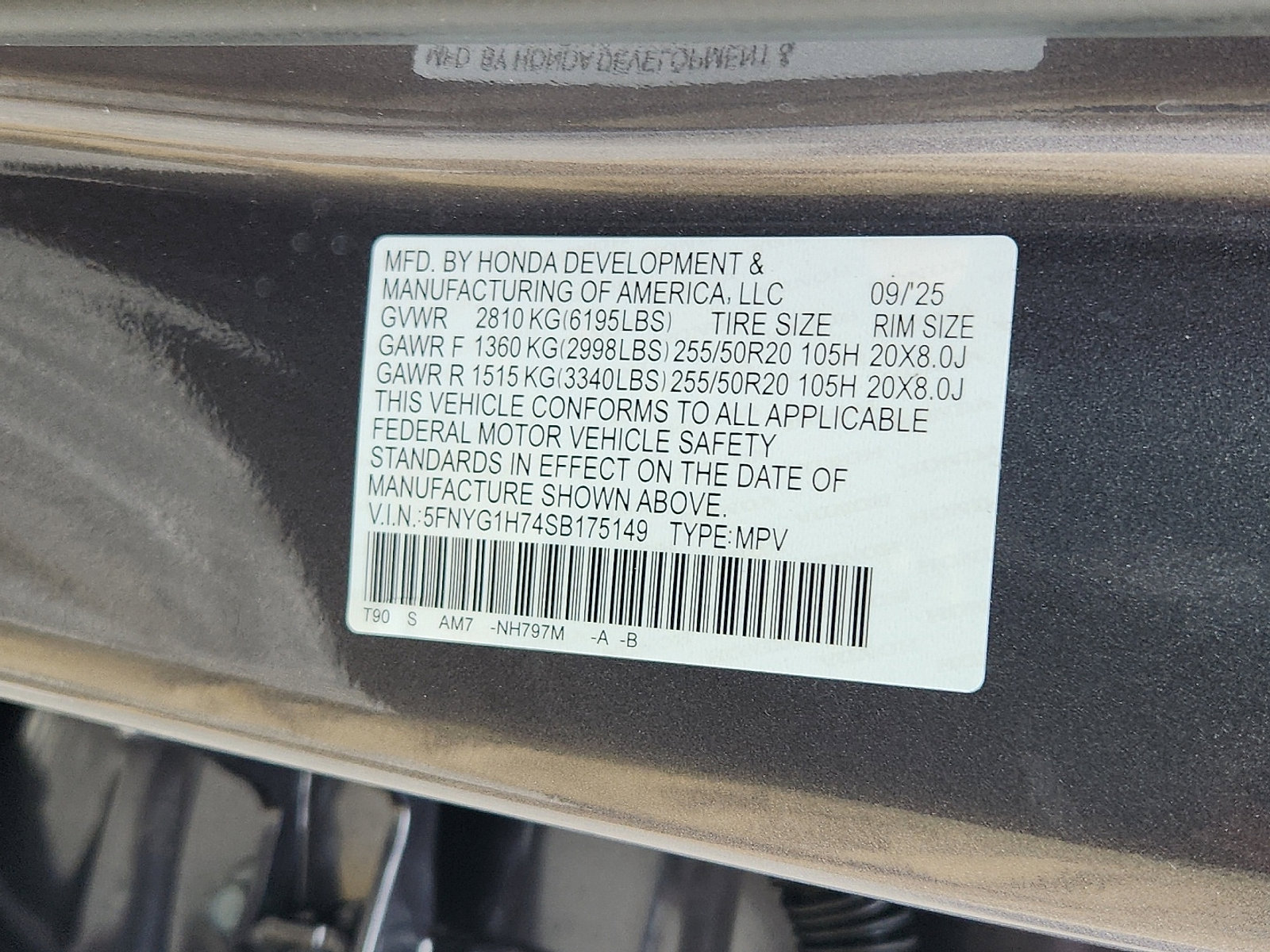 New 2025 Honda Pilot Touring image 18