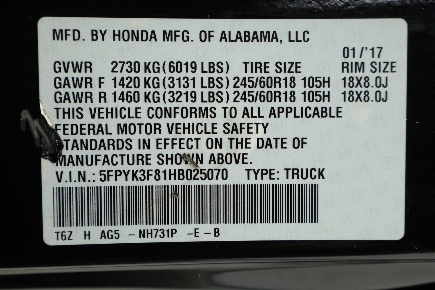 Used 2017 Honda Ridgeline Black Edition image 11