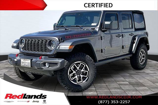 Certified 2025 Jeep Wrangler Unlimited Rubicon w/ Convenience Group AWD/4WD image 1