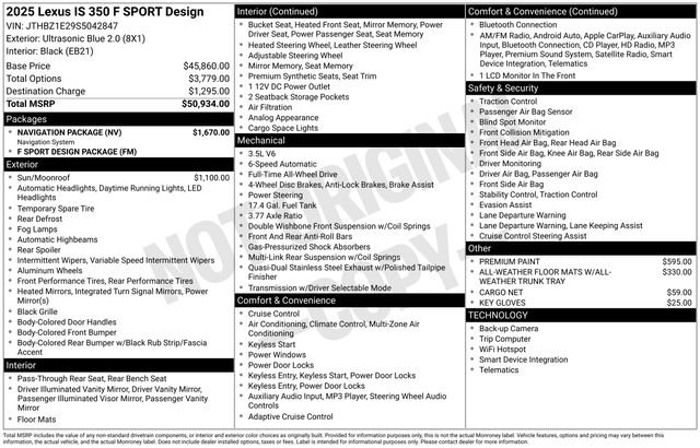 Used 2025 Lexus IS 350 F Sport w/ Navigation Package image 26