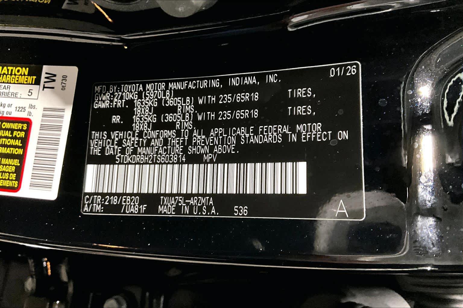 Used 2026 Toyota Highlander XLE AWD/4WD image 37