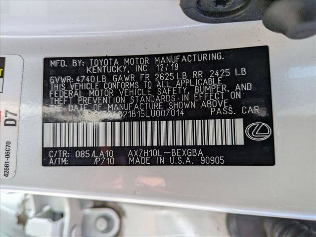 Used 2020 Lexus ES 300h FWD image 25
