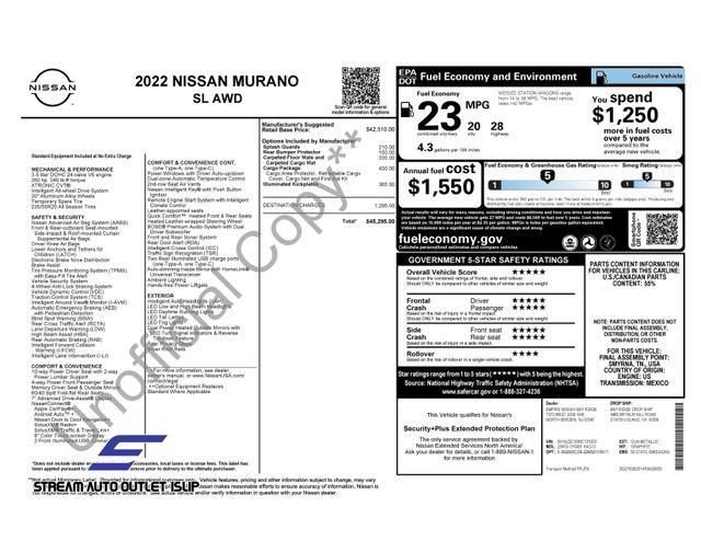 Used 2022 Nissan Murano SL w/ Cargo Package image 42