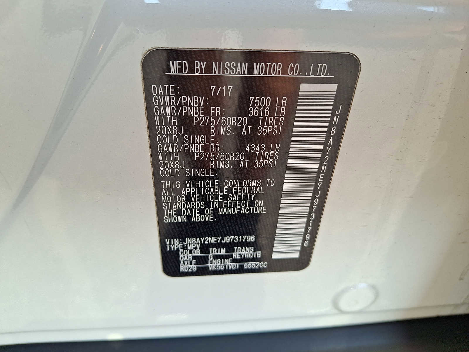 Used 2018 Nissan Armada Platinum w/ Captain Seat Package image 20