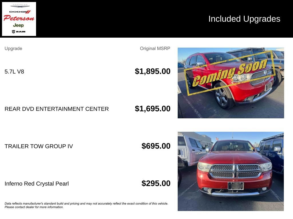 Used 2011 Dodge Durango Citadel w/ Trailer Tow Group IV image 10