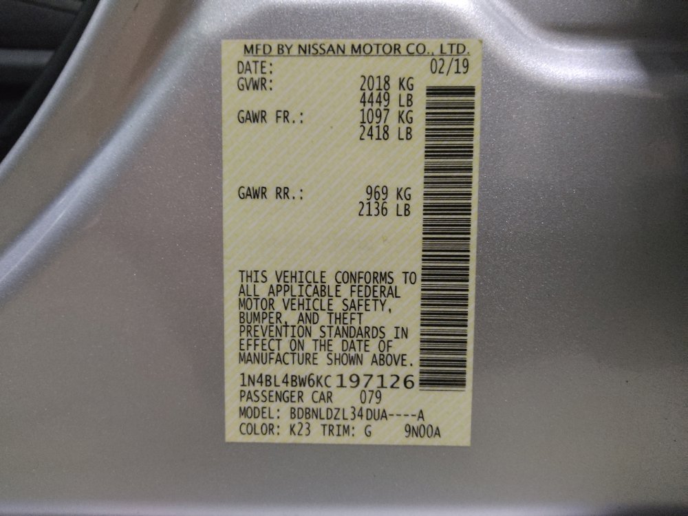 Used 2019 Nissan Altima 2.5 S AWD/4WD image 33