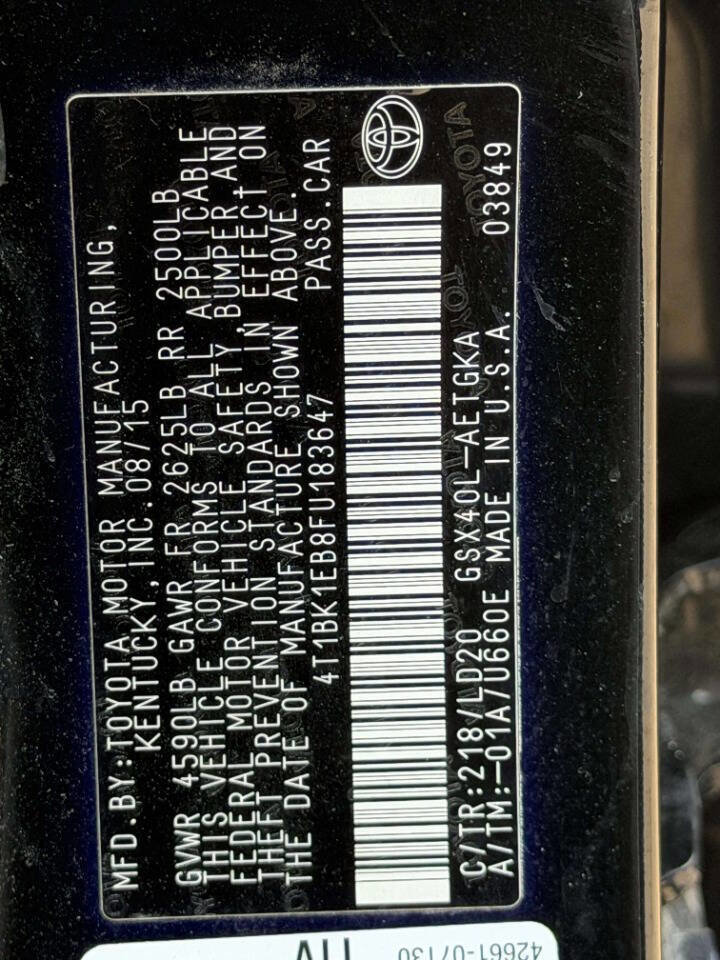 Used 2015 Toyota Avalon XLE image 15