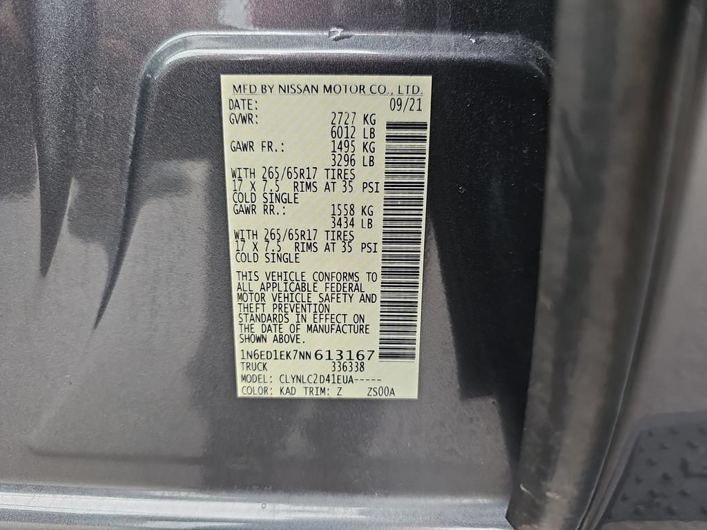 Used 2022 Nissan Frontier SV AWD/4WD image 32