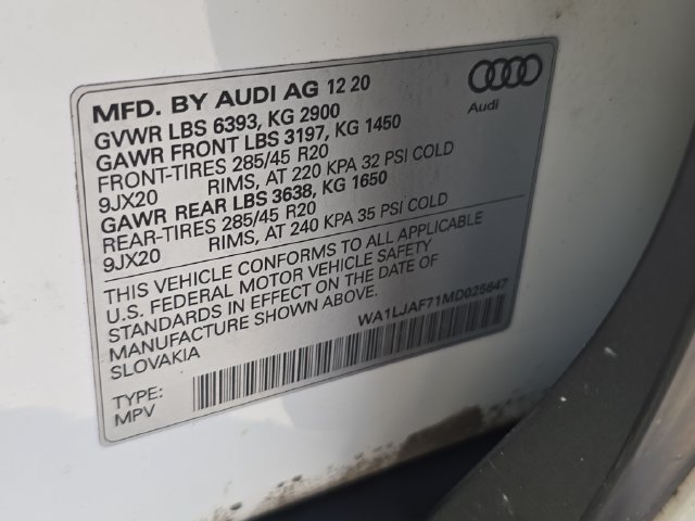 Used 2021 Audi Q7 2.0T Premium Plus w/ Premium Plus Package AWD/4WD image 40