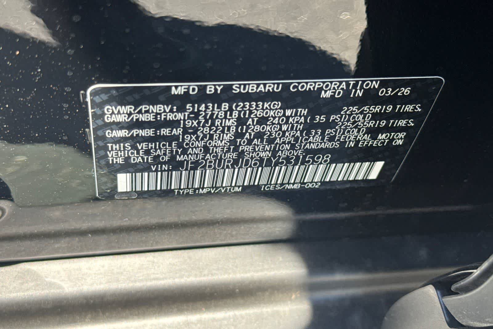 New 2026 Subaru Outback Touring XT AWD/4WD image 32
