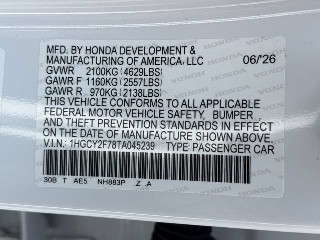 New 2026 Honda Accord Sport image 20