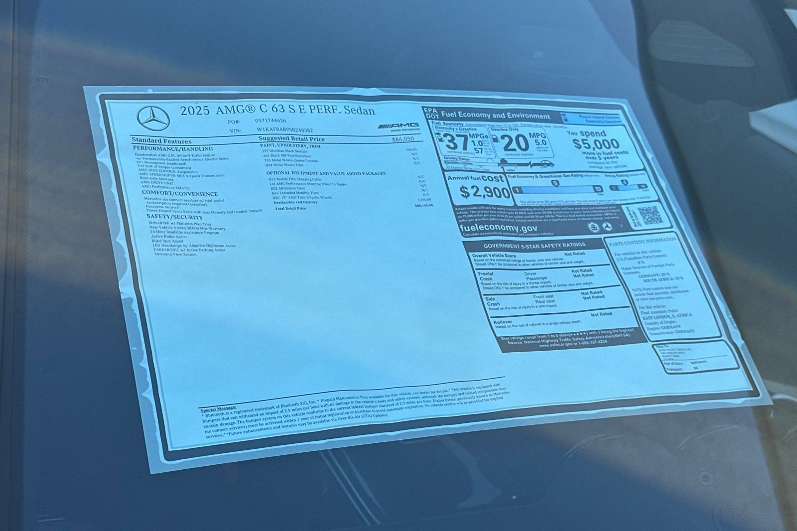 New 2025 Mercedes-Benz C 36 AMG S image 29