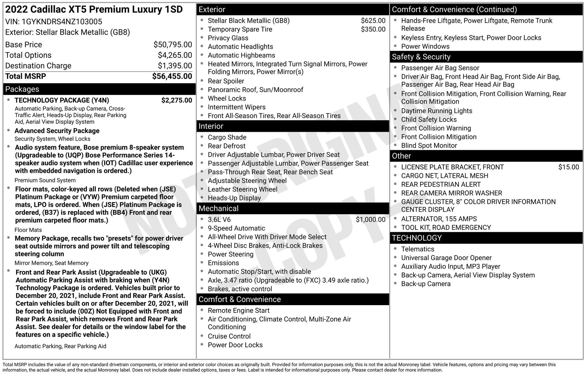 Certified 2022 Cadillac XT5 Premium Luxury w/ Technology Package image 40