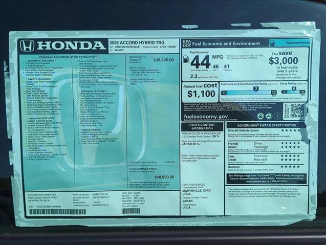 New 2026 Honda Accord Touring image 25