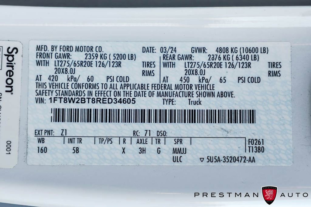 Used 2024 Ford F250 Lariat w/ Sport Appearance Package image 52