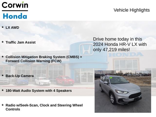Used 2024 Honda HR-V LX image 6