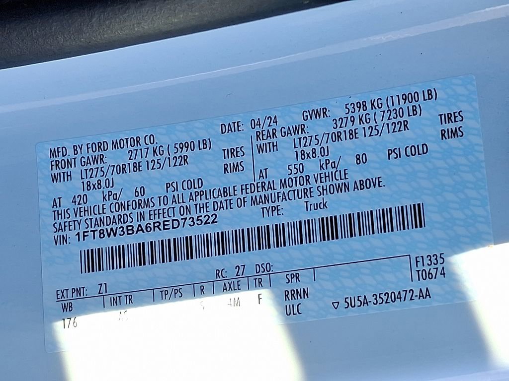 Used 2024 Ford F350 XL w/ FX4 Off-Road Package image 26