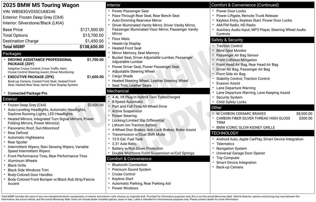 Used 2025 BMW M5 Touring image 34