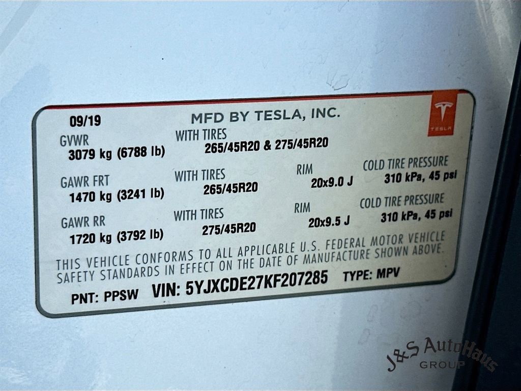 Used 2019 Tesla Model X Long Range image 39