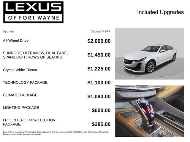 Used 2022 Cadillac CT5 Premium Luxury w/ Technology Package AWD/4WD image 4