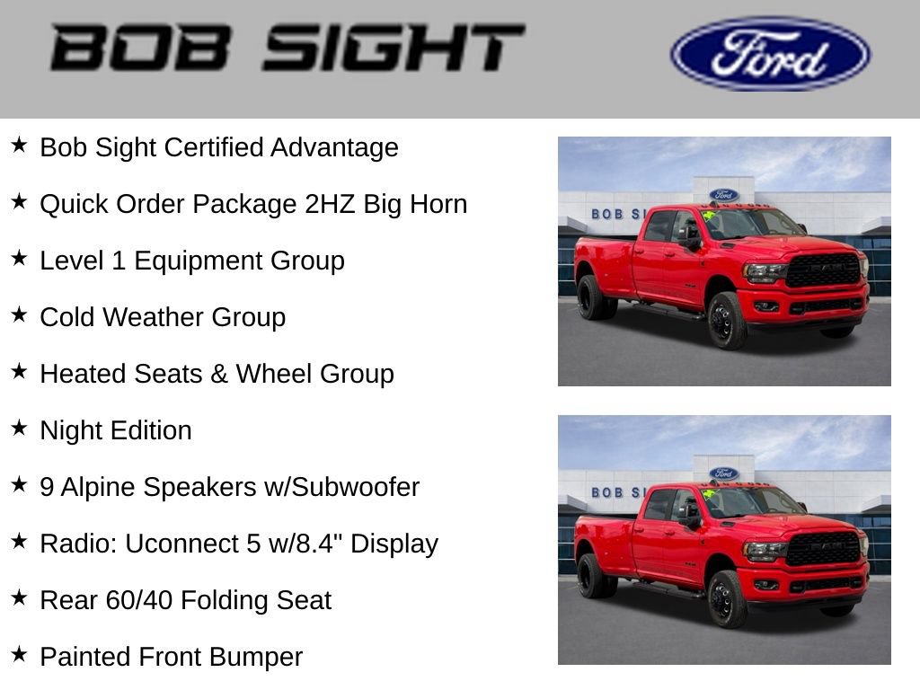 Used 2024 RAM 3500 Big Horn w/ Night Edition AWD/4WD image 3