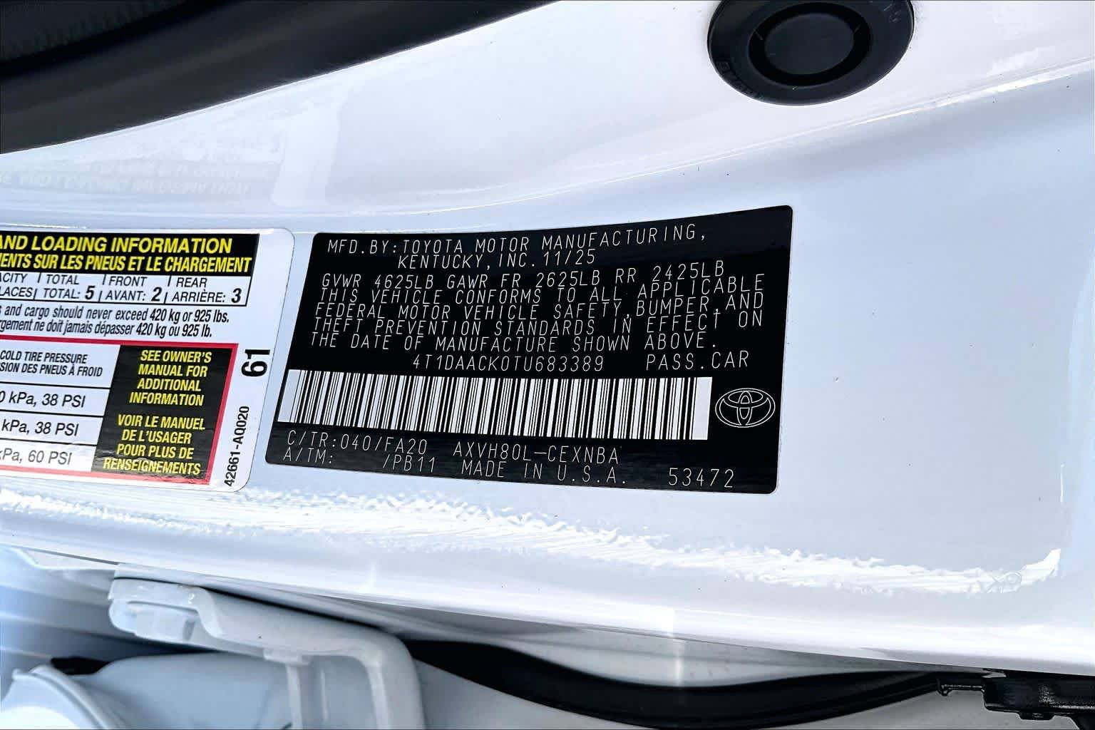 Used 2026 Toyota Camry LE FWD image 35