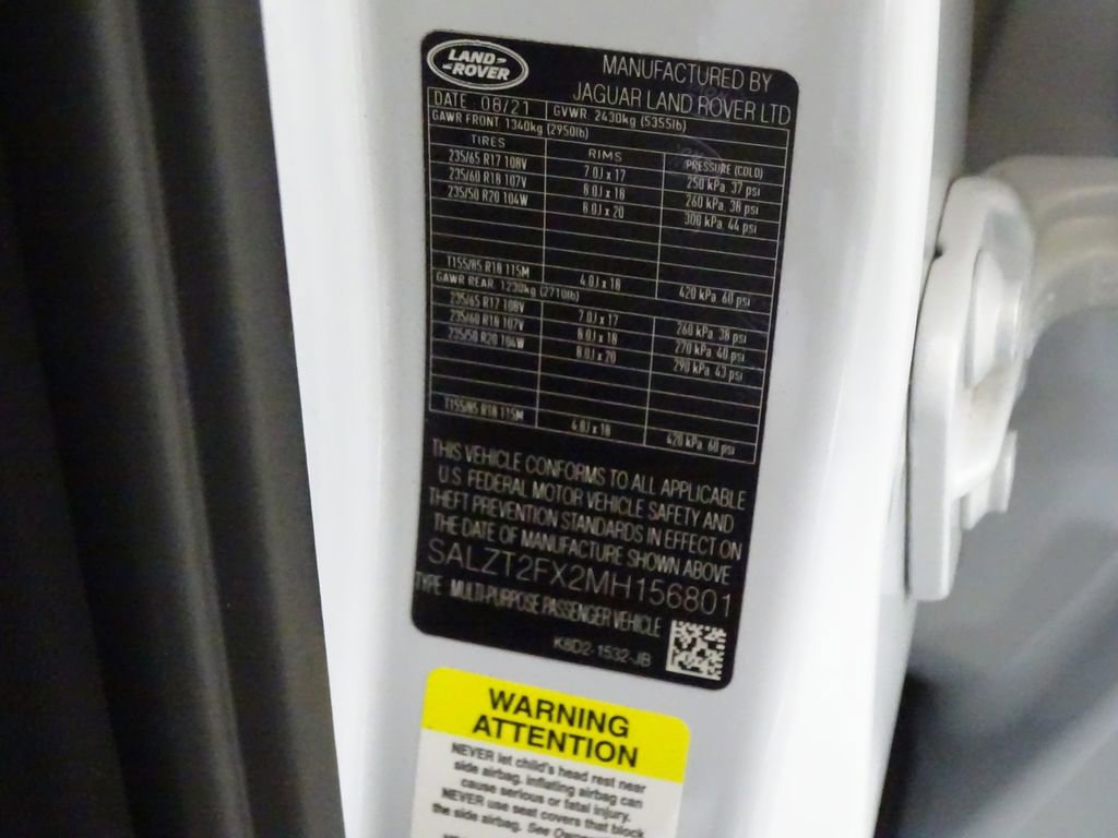 Used 2021 Land Rover Range Rover Evoque R-Dynamic S image 21