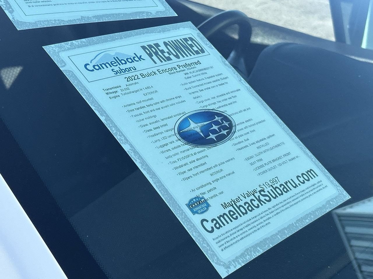 Used 2022 Buick Encore Preferred w/ Safety Package FWD image 7