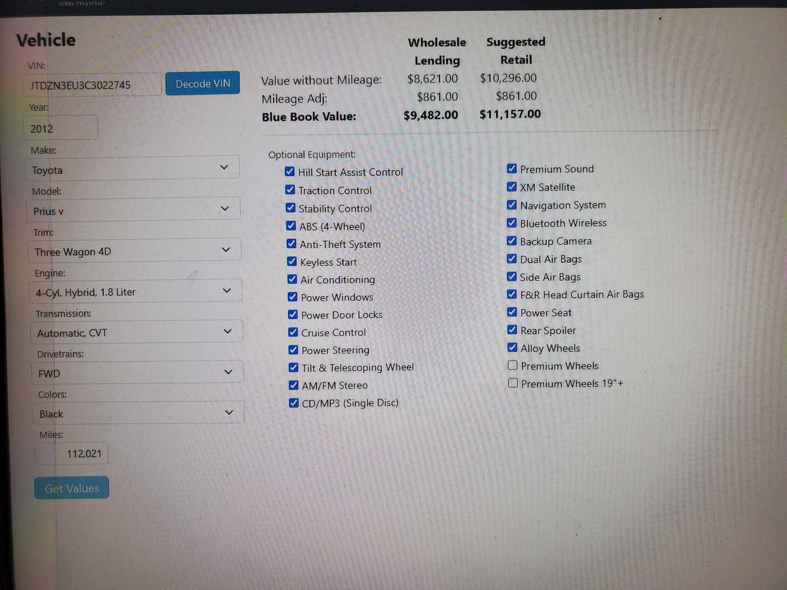 Used 2012 Toyota Prius V Three image 25