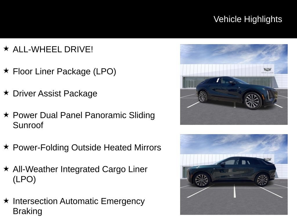 Certified 2024 Cadillac Lyriq Sport w/ LPO, Floor Liner Package AWD/4WD image 10