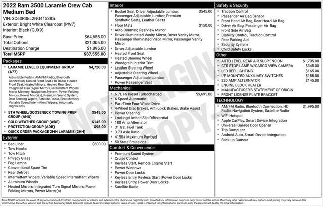 Certified 2022 RAM 3500 Laramie image 8