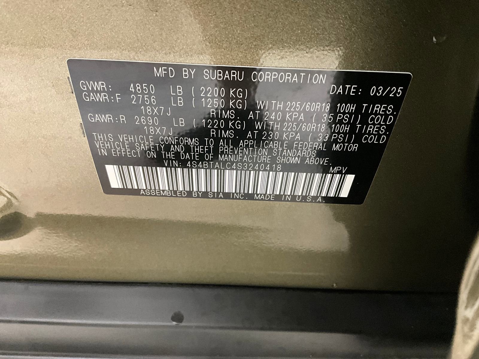 Used 2025 Subaru Outback Onyx Edition image 29