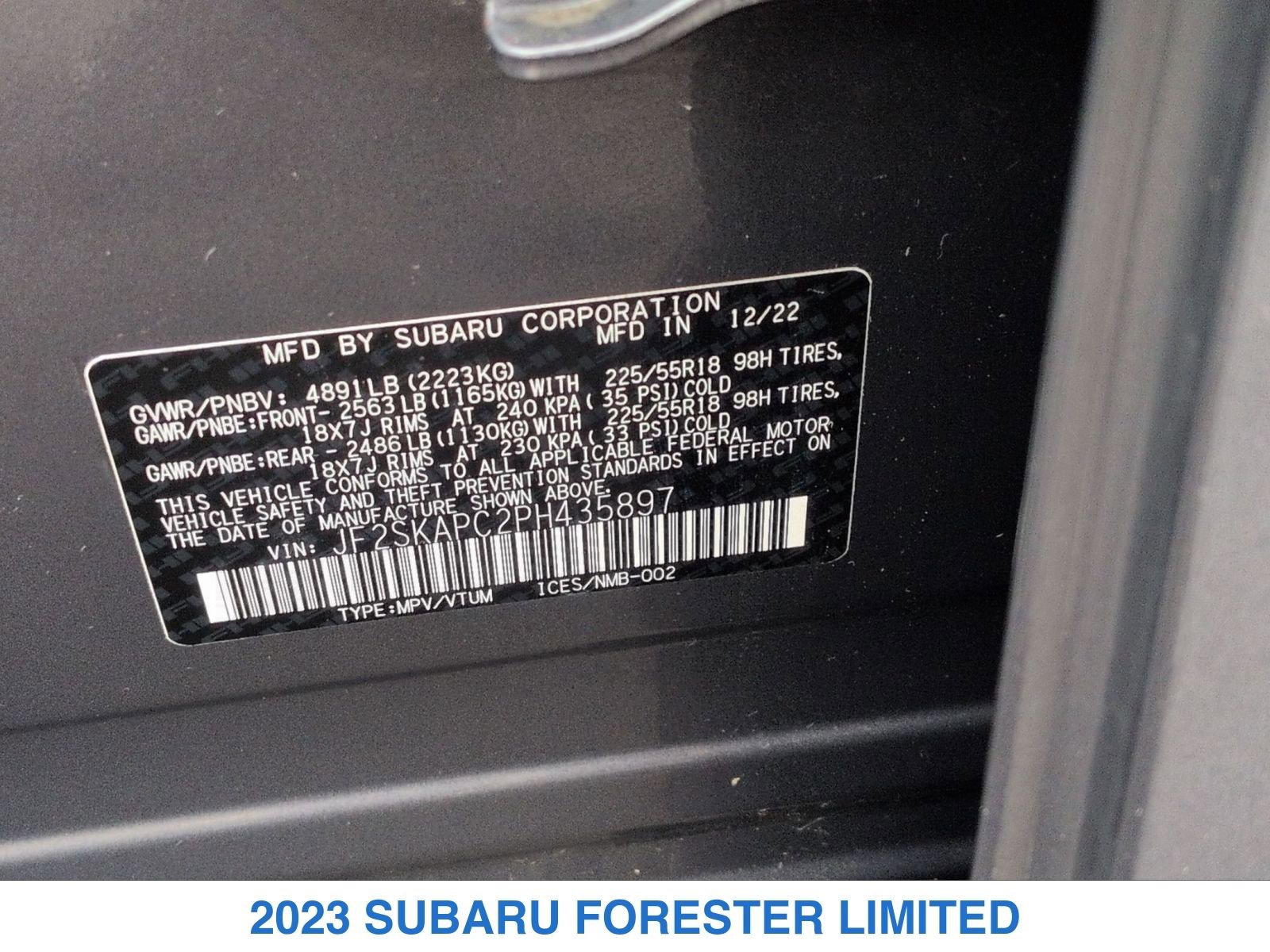Used 2023 Subaru Forester Limited image 30