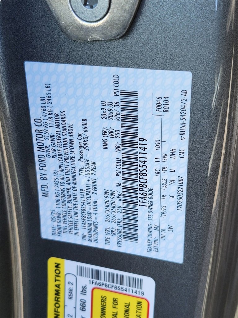 New 2025 Ford Mustang GT Premium image 26