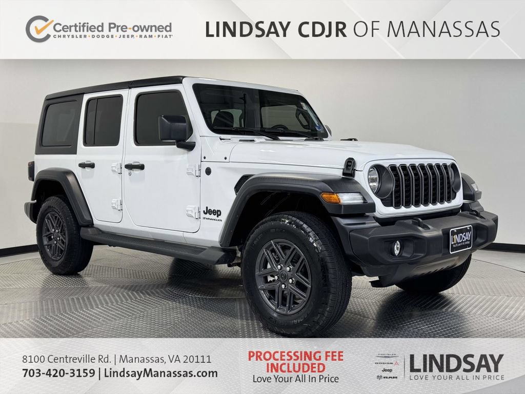Certified 2024 Jeep Wrangler Unlimited Sport