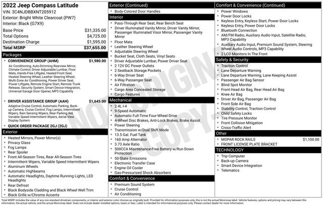 Used 2022 Jeep Compass Latitude w/ Convenience Group image 5