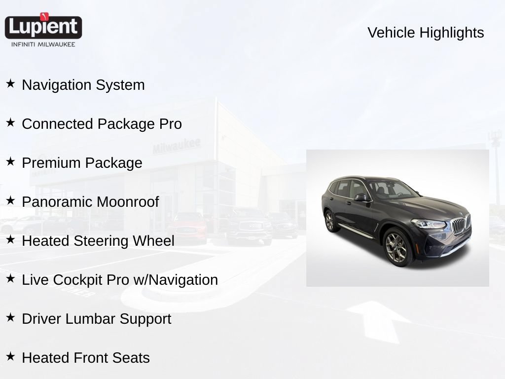 Used 2023 BMW X3 xDrive30i w/ Premium Package AWD/4WD video 2