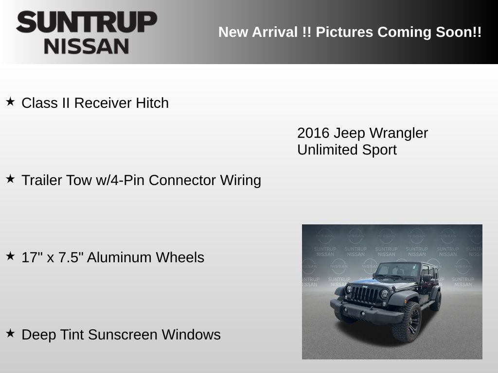 Used 2016 Jeep Wrangler Unlimited Sport w/ Dual Top Group AWD/4WD image 17