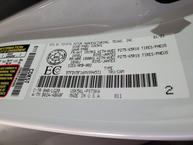Used 2021 Toyota Tundra SR5 image 55