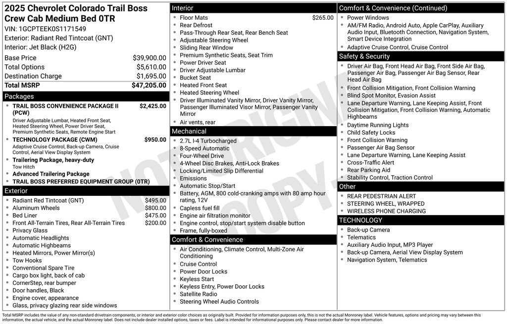 Used 2025 Chevrolet Colorado Trail Boss image 17