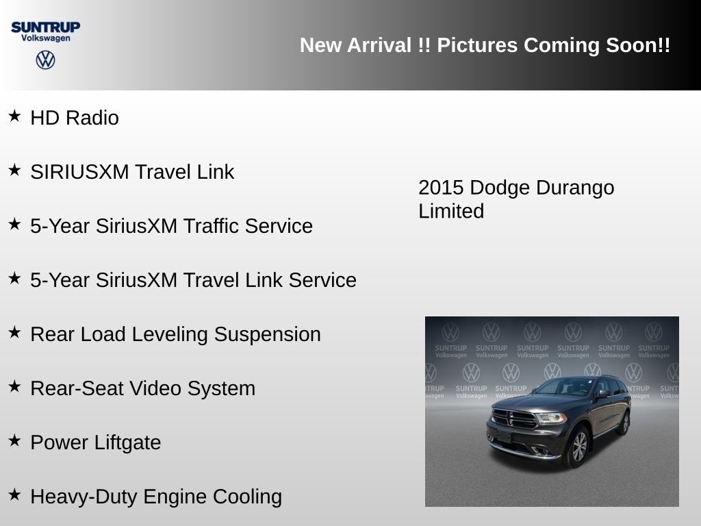 Used 2015 Dodge Durango Limited w/ Nav & Power Liftgate Group AWD/4WD image 12