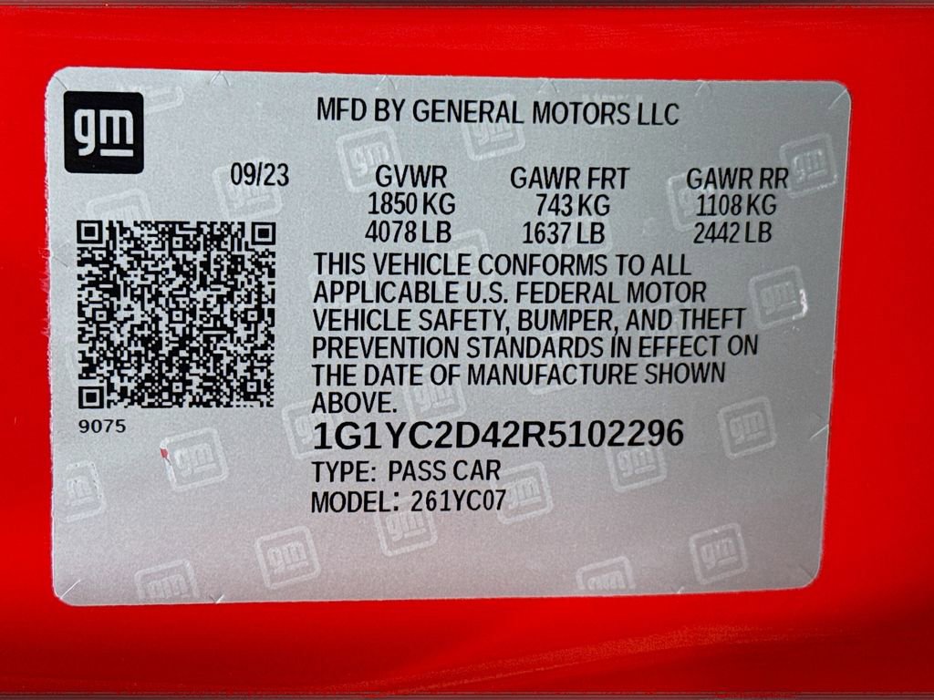 Used 2024 Chevrolet Corvette Stingray Premium Cpe w/ Z51 Performance Package image 29