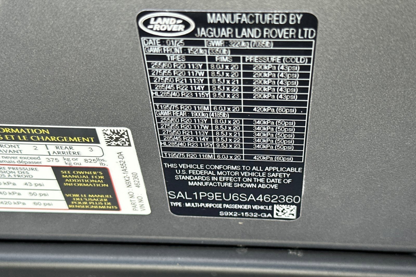 New 2025 Land Rover Range Rover Sport SE image 25