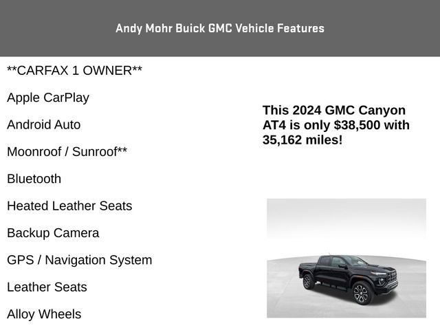 Used 2024 GMC Canyon AT4 w/ AT4 Premium Package AWD/4WD image 4