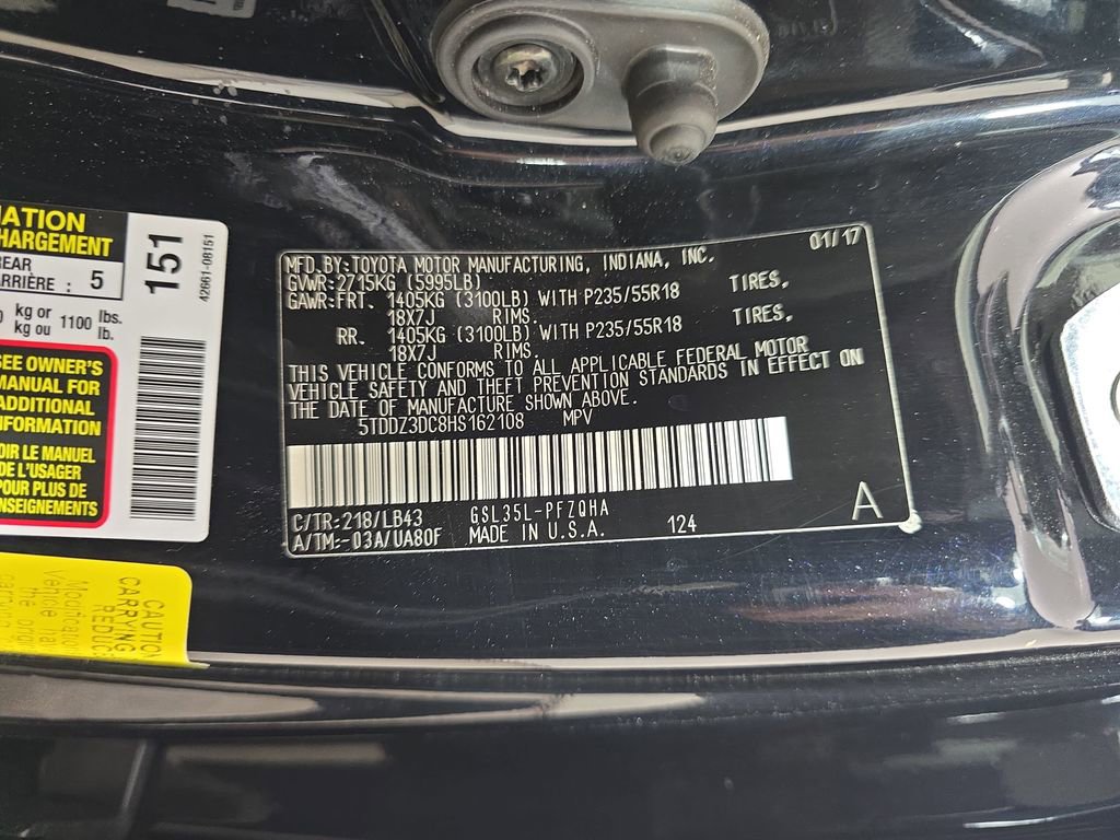 Used 2017 Toyota Sienna Limited Premium w/ Protection Package AWD/4WD image 35