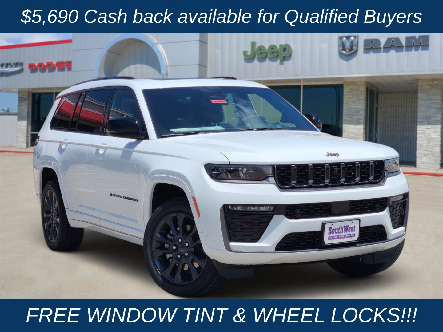 New 2026 Jeep Grand Cherokee L Limited AWD/4WD 360° Tour