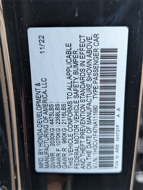 Used 2022 Honda Accord Sport Special Edition image 34