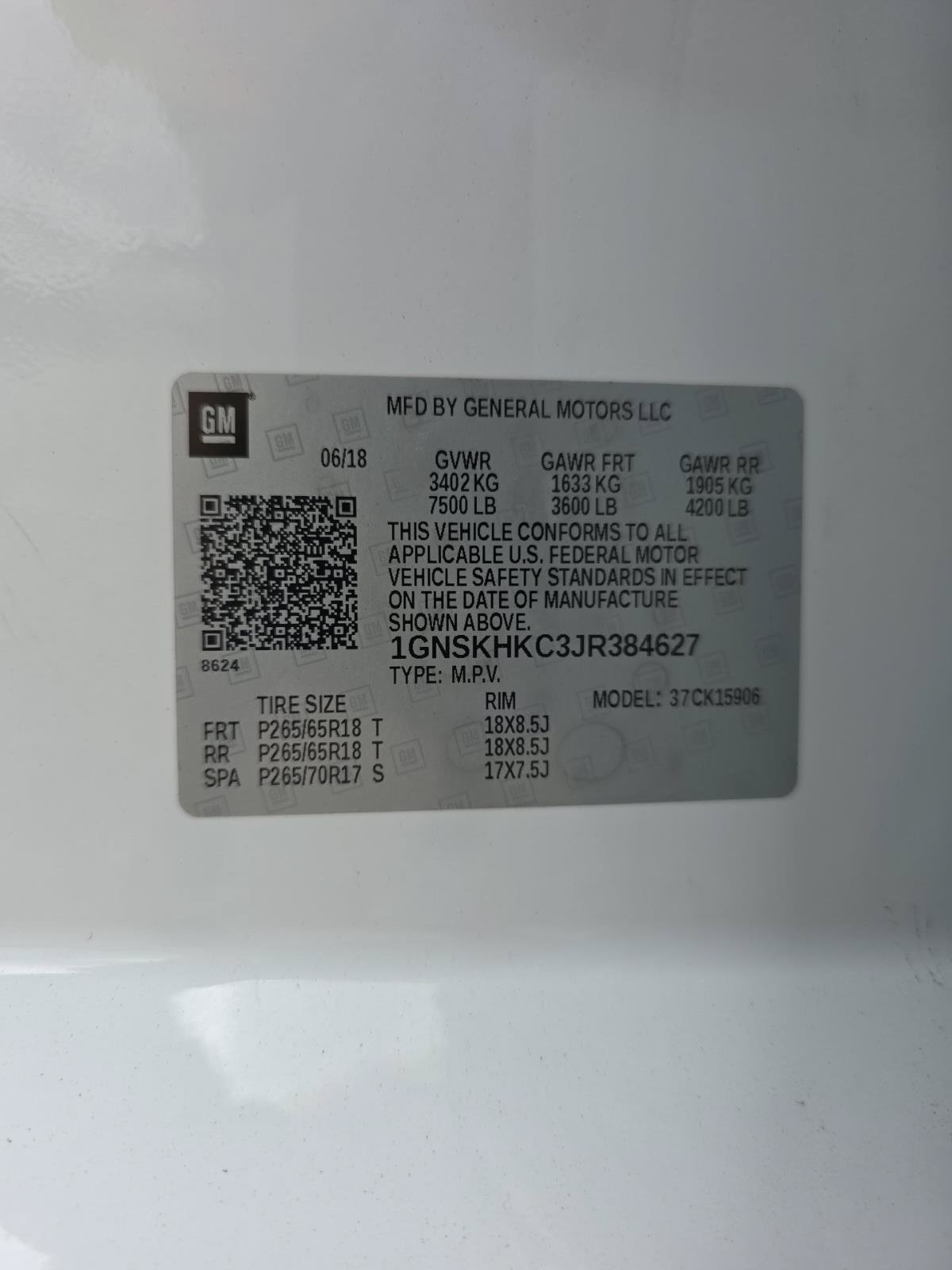 Used 2018 Chevrolet Suburban LT AWD/4WD image 7